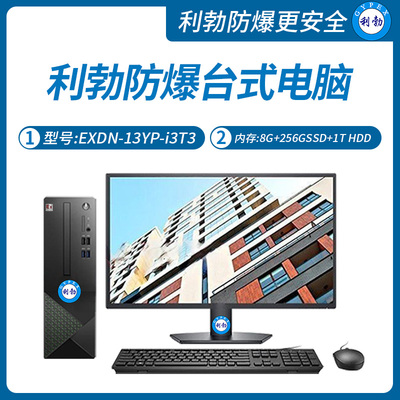 利勃工业级防爆台式电脑套机i3处理器系列8+256GB SSD+1T HDD