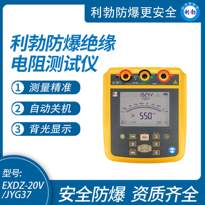 利勃防爆高压绝缘电阻测量仪可测交直流电阻EXDZ-20V/JYG37