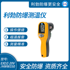 利勃防爆测温仪手持便携式工业高精度电子温度枪EXDZ-20V/HWW350