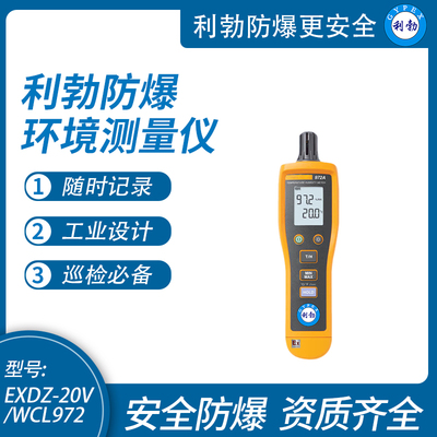 利勃防爆温湿度检测仪手持数显内置温湿度传感器EXDZ-20V/WCL972