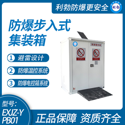 利勃防爆步入式防爆集装箱，室外气瓶暂存柜废危品储存柜2*1.6*1M(高宽深)，广东生产厂家，可定制