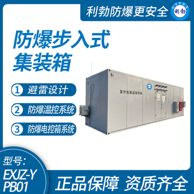 利勃防爆步入式防爆集装箱，室外气瓶暂存柜废危品储存柜9*2.8*3M，广东生产厂家，可定制