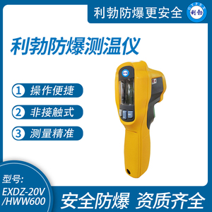 利勃防爆测温仪工业用高精度红外线手持式测温枪EXDZ-20V/HWW600