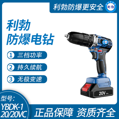 利勃防爆电钻拧螺丝居家组装门窗安装砖墙钻孔YBDK-120/20VC