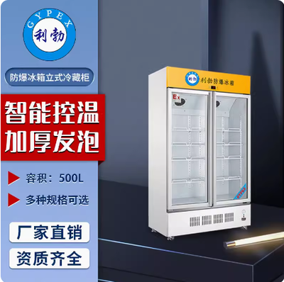 利勃防爆冰柜立式双门西安防爆立式双门冰箱500L